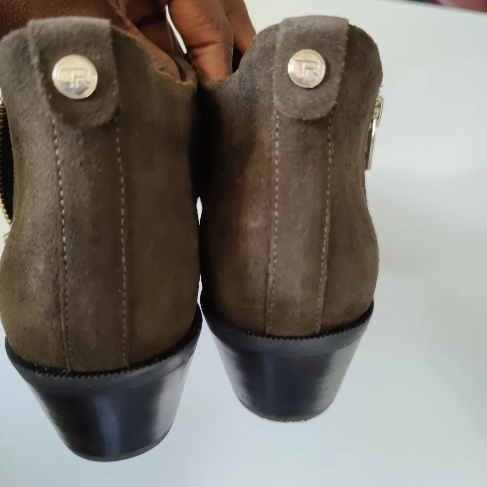 Taryn Rose Sabrina Loden Suede Ankle Bootie